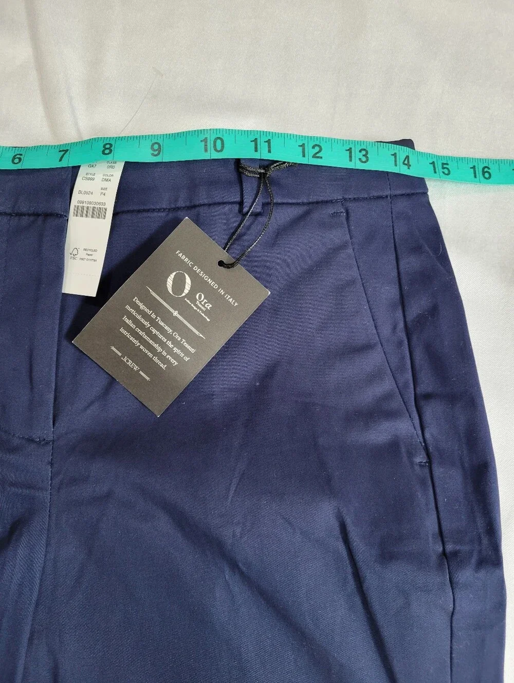J.Crew Petite Kaya pant in sateen in deep marina 2 Petite CS999
